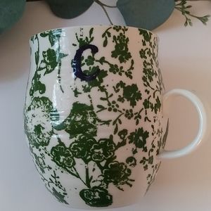 Anthropologie Homegrown monogram mug